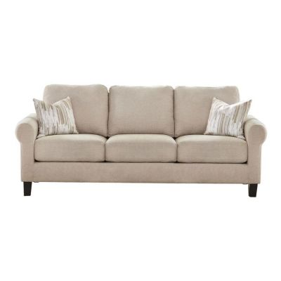 Nadine Three Seater Sofa Couch in Beige