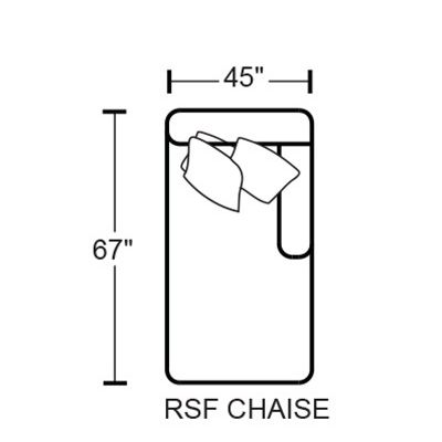 Denali 4378-72 RSF Chaise