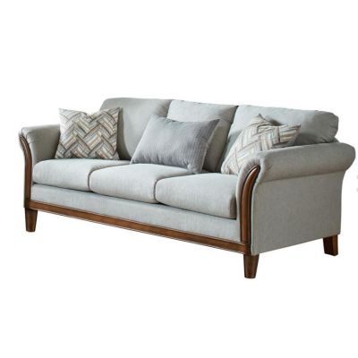 Roxanne Three Seater Sofa Couch in Grey
