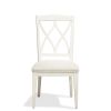 Riverside Myra XX Back Upholstered Side Chair in Paperwhite Set of 2