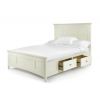 Kentwood Creamy White Panel bed with Storage