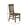 Willoughby Weathered Barley Dining Side Chair Set of 2