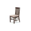 St.Claire Rustic Pine Dining Side Chair with Upholstered Seat set of 2