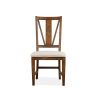 Bay Creek Toasted Nutmeg Dining Side Chair with Upholstered Seat set of 2
