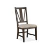 Westley Falls Graphite Dining Side Chair with Upholstered Seat set of 2